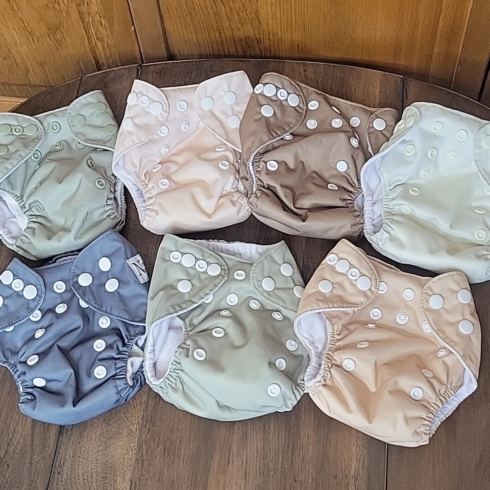 Nora's Nursery Bundle Adjustable Bamboo Cloth Diapers
